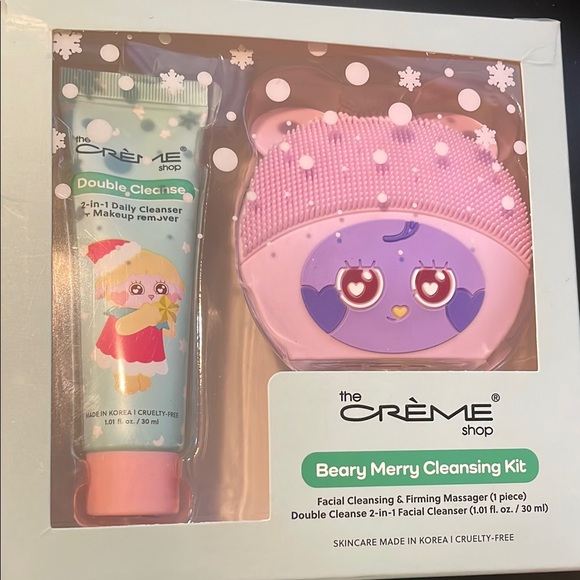 The Crème Shop Beary Merry Cleansing Kit - Pink - Picture 1 of 5
